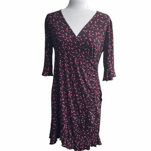Robbie Bee Vintage 80's Faux Wrap Dress Size 10P